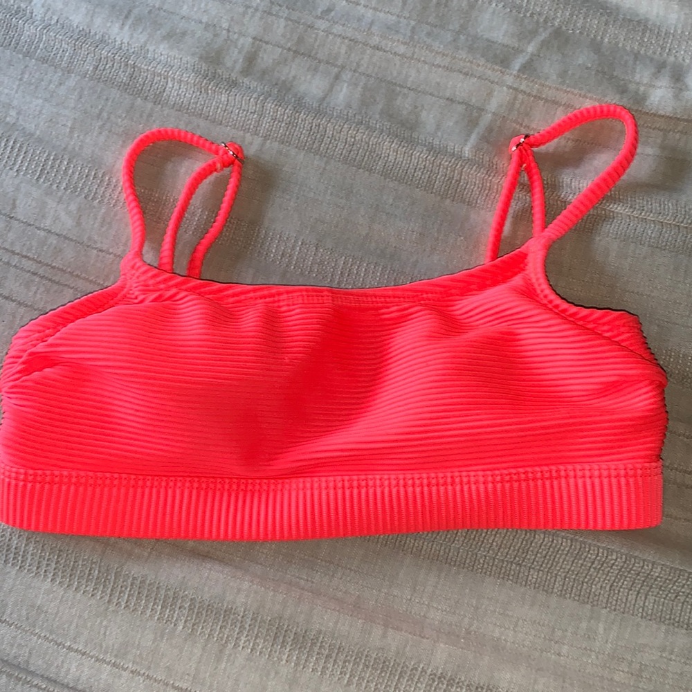 Aeropostal neon pink bikini top size XS never worn